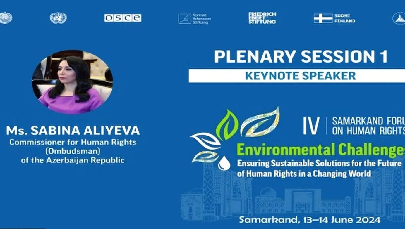 The Ombudsman of Azerbaijan participated online in the IV Samarkand Forum on Human Rights