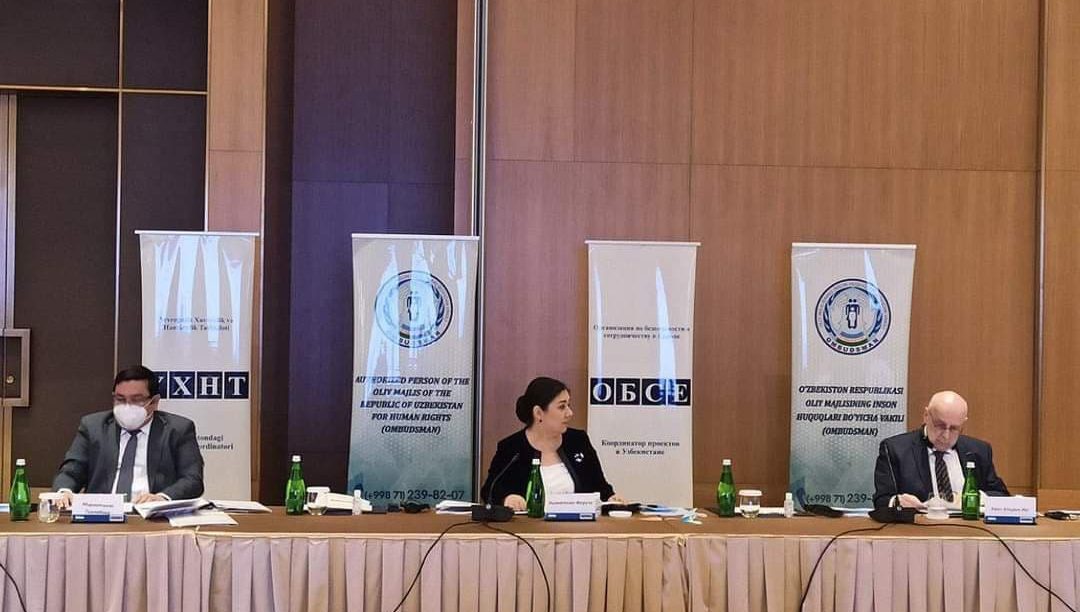 The OSCE Project Co-ordinator in Uzbekistan co-organized with the Authorized Person of the Oliy Majlis of the Republic of Uzbekistan for Human Rights (Ombudsperson), the National Human Rights Centre, and the Office of the United Nations High Commissioner for Human Rights and INGO Penal Reform International, the International conference "Prospects for the development of the National Preventive Mechanism against torture based on international standards in Uzbekistan".