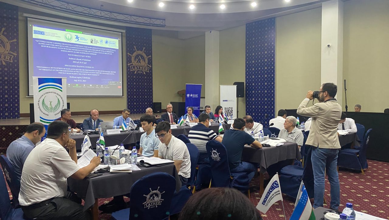 Employees of government agencies are trained on the provisions of the UN Convention against Torture