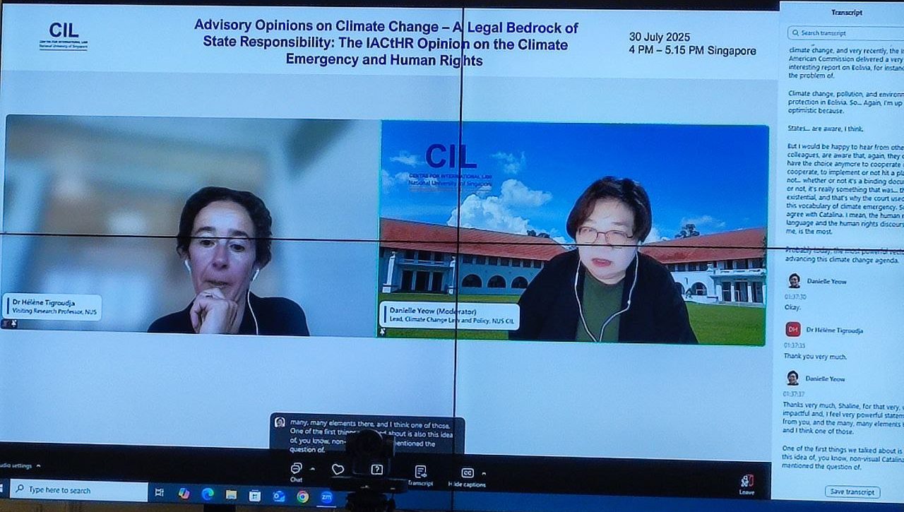 Participation of the Director of the National Center for Human Rights, A. Saidov, in the International Webinar on: “Advisory Opinions on Climate Change – A Legal Bedrock of State Responsibility: The IACtHR Opinion on the Climate Emergency and Human Rights”