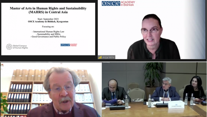 Prof. Mihr presents New MA Programme at the UN Global Forum on Human Rights Education