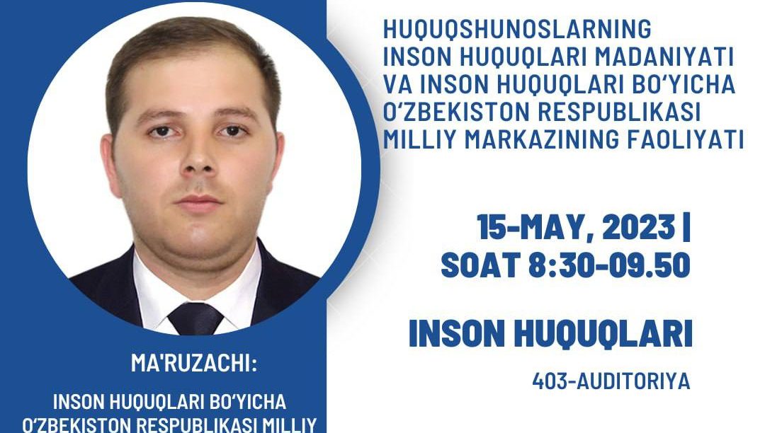 Инсон ҳуқуқлари таълими – барча учун! 