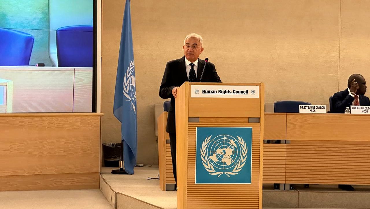 The representative of Uzbekistan gave a speech at the 55th session of the UN Council