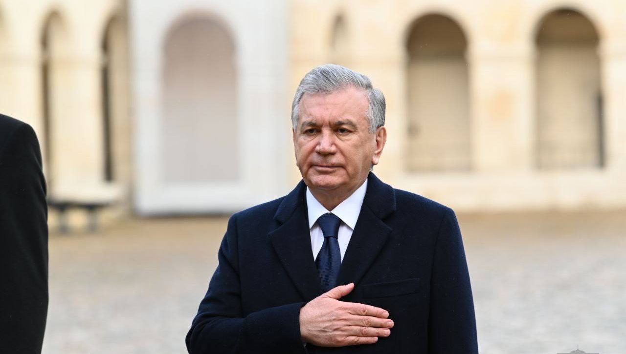 An Official Welcoming Ceremony Takes Place for the President of the Republic of Uzbekistan