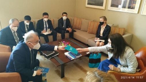 Встреча с действующим председателем Организации по безопасности и сотрудничеству в Европе (ОБСЕ), Министром иностранных дел Швеции А.Линде
