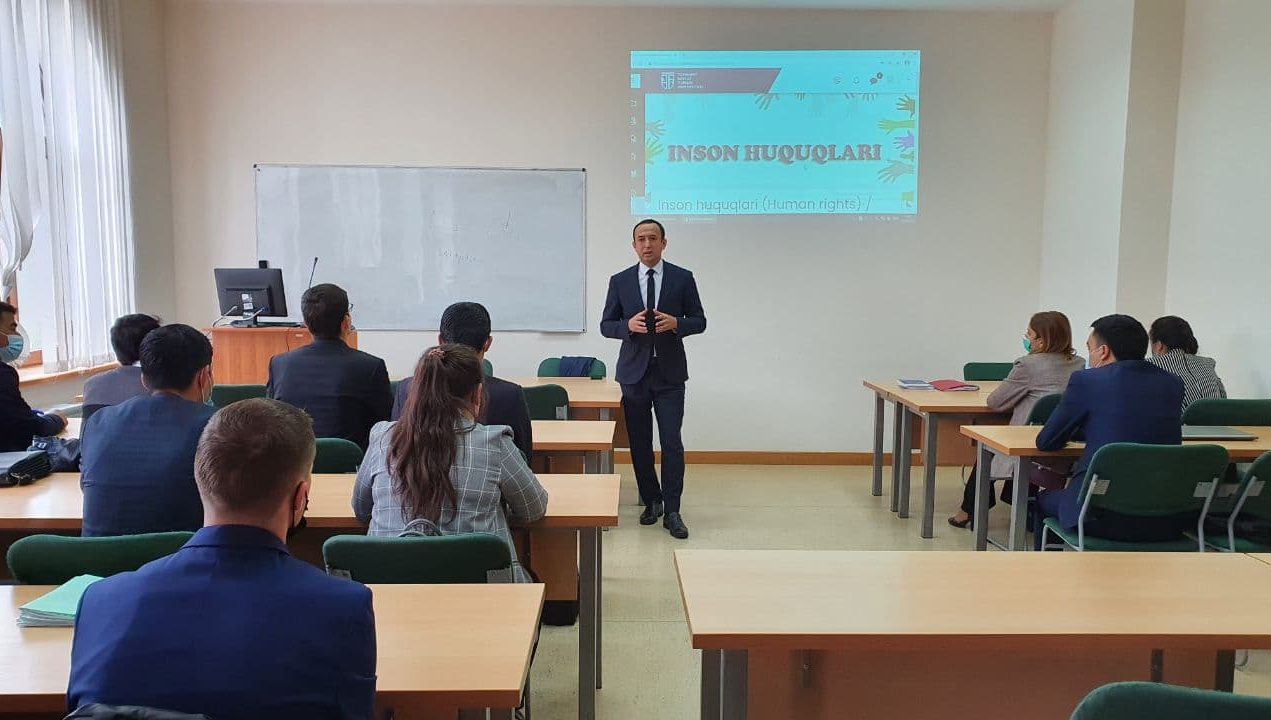 Инсон ҳуқуқларига бағишланган маҳорат дарси ўтказилди