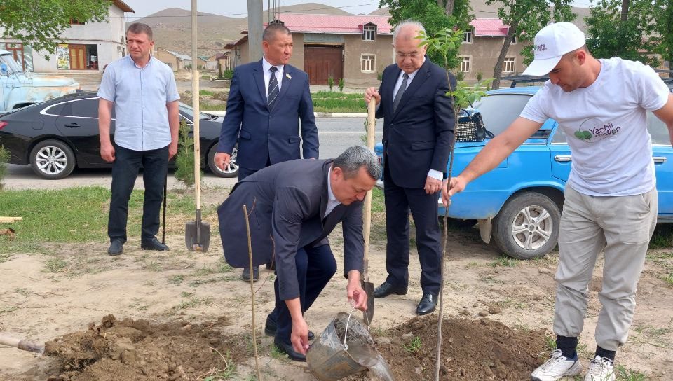 Акмал Саидов Жиззахдаги “Яшил макон” умуммиллий акциясида қатнашди