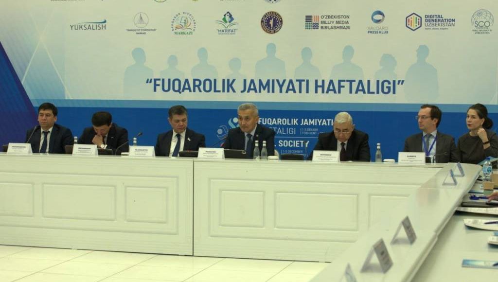 “Fuqarolik jamiyatining holati va rivojlanish tendensiyalari” to‘g‘risidagi Milliy ma’ruza taqdimoti o‘tkazildi