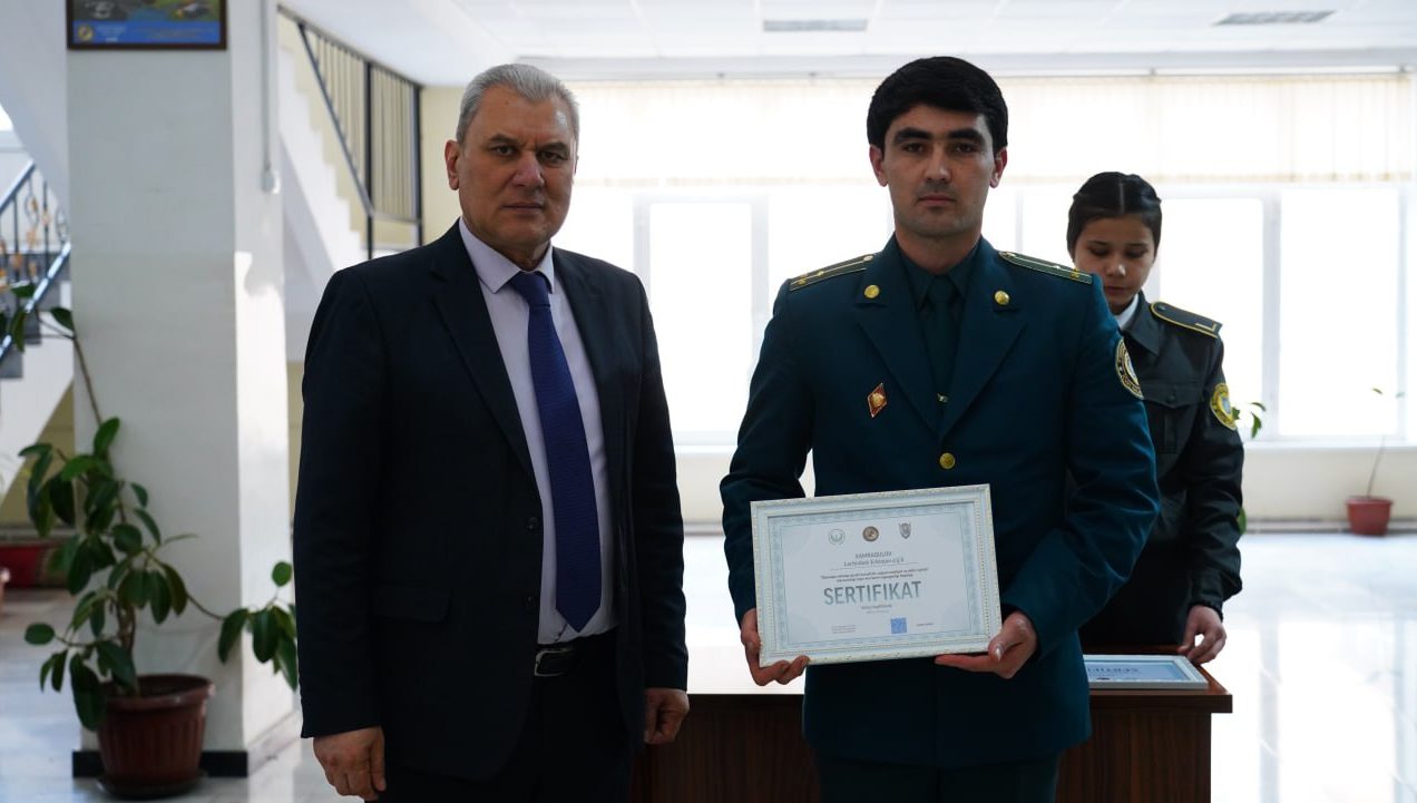 Қийноққа қарши кураш машғулотлари тингловчиларига сертификатлар топширилди
