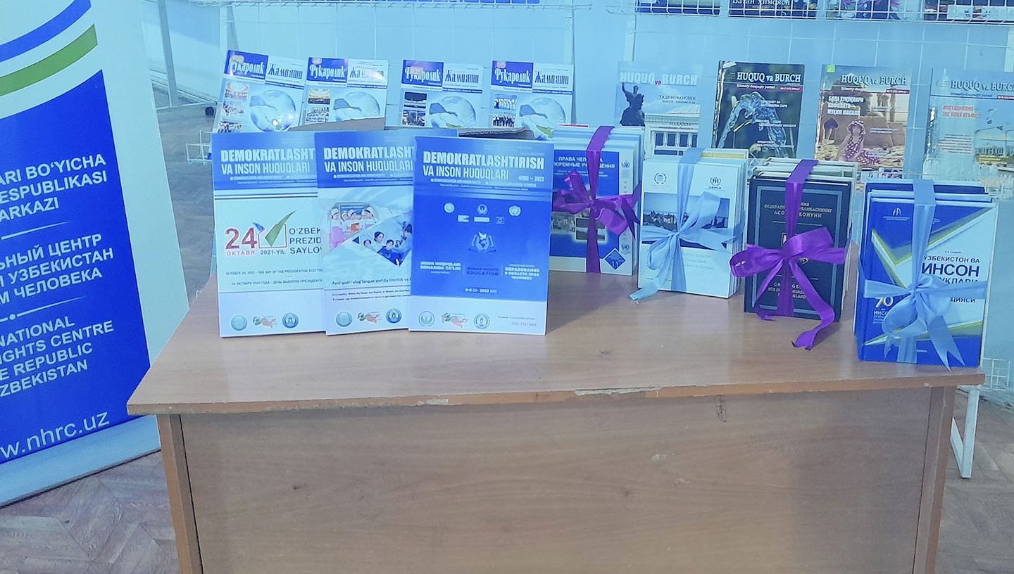 Human rights literature donated to country libraries