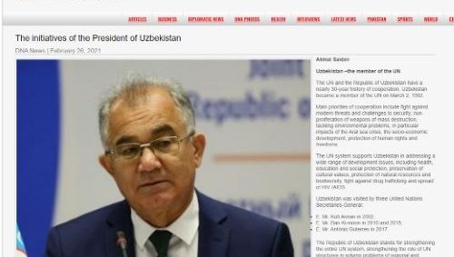 The initiatives of the President of Uzbekistan
