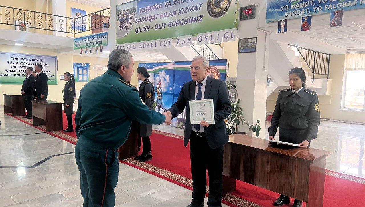 Қийноққа қарши кураш машғулотлари тингловчиларига сертификатлар топширилди