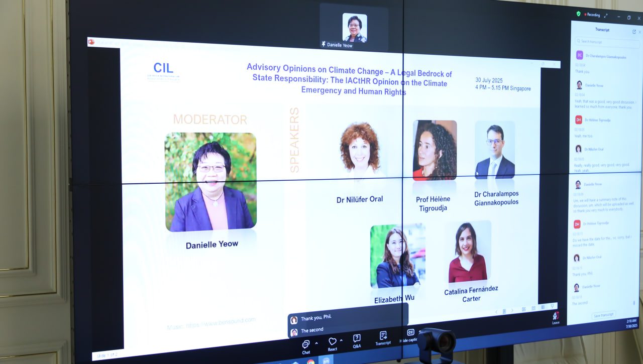 Participation of the Director of the National Center for Human Rights, A. Saidov, in the International Webinar on: “Advisory Opinions on Climate Change – A Legal Bedrock of State Responsibility: The IACtHR Opinion on the Climate Emergency and Human Rights”