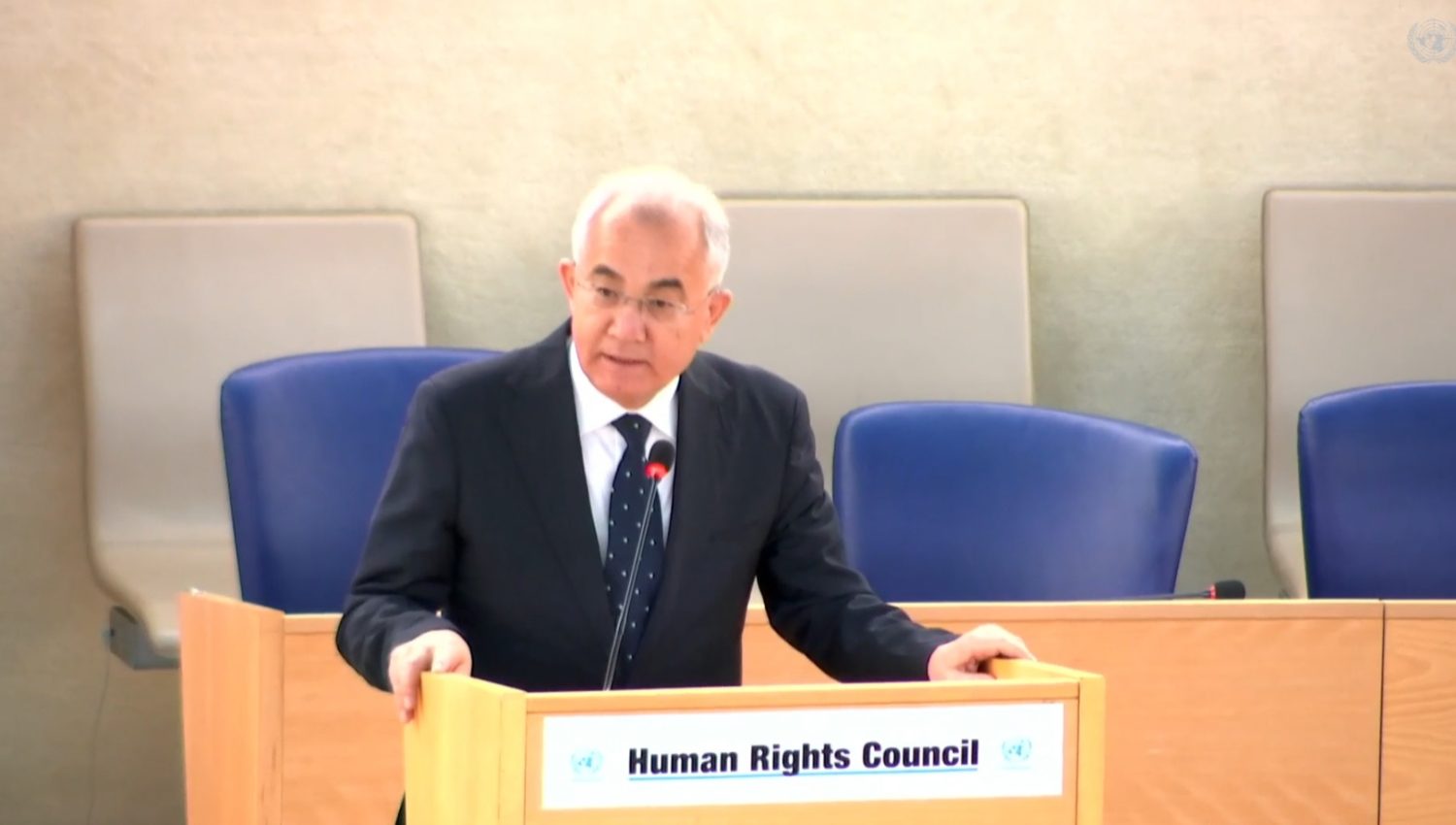 The representative of Uzbekistan gave a speech at the 55th session of the UN Council
