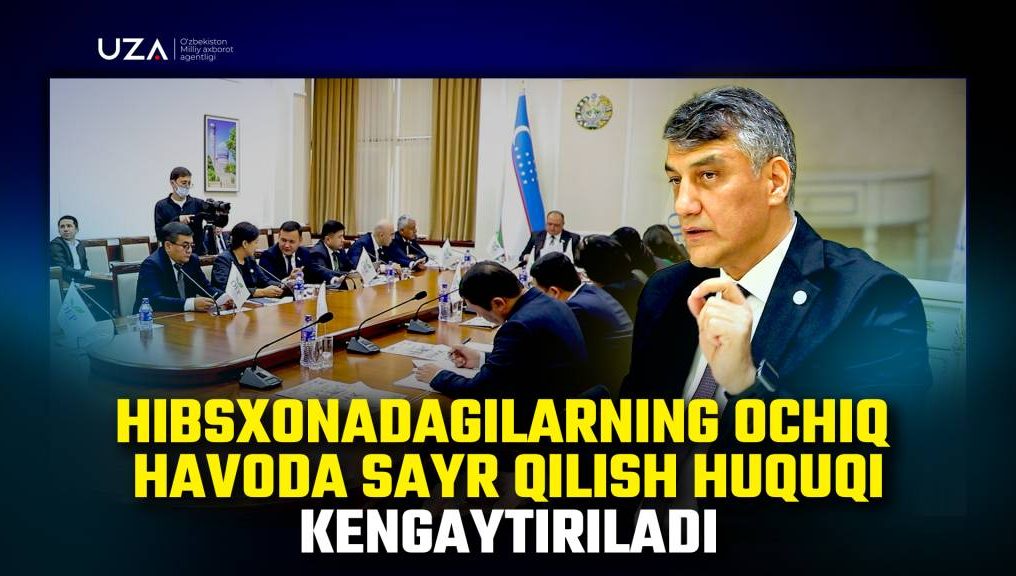 Ҳибсхонадагиларнинг очиқ ҳавода сайр қилиш ҳуқуқи кенгайтирилади (+видео)