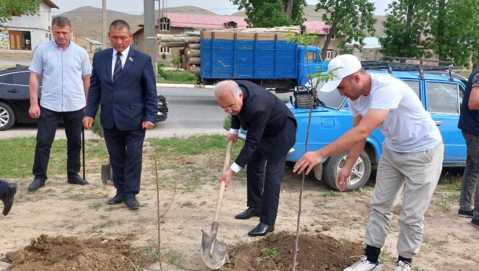 Акмал Саидов Жиззахдаги “Яшил макон” умуммиллий акциясида қатнашди