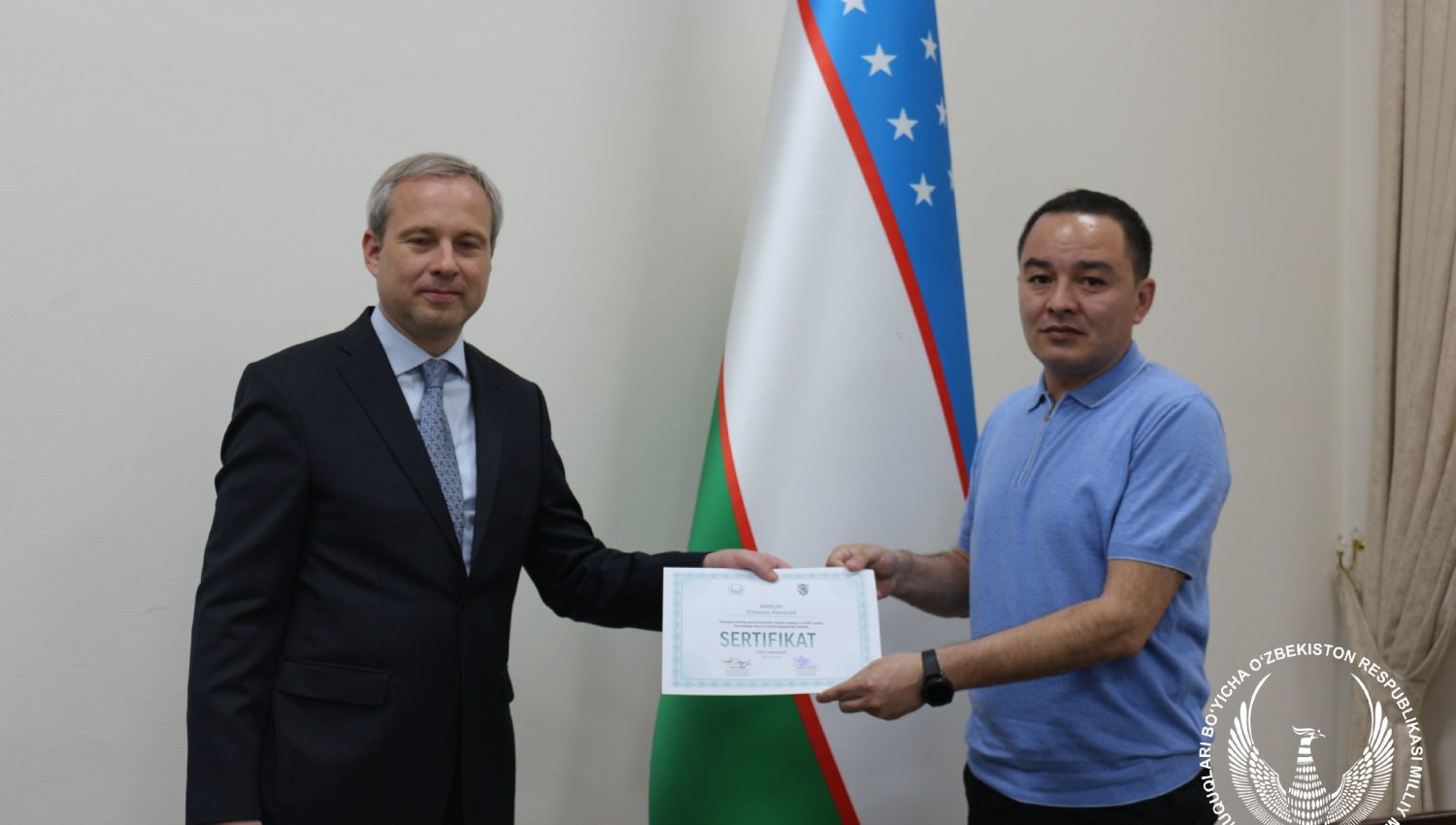 Қийноққа қарши курашиш бўйича ўқув курси тингловчиларига сертификатлар топширилди