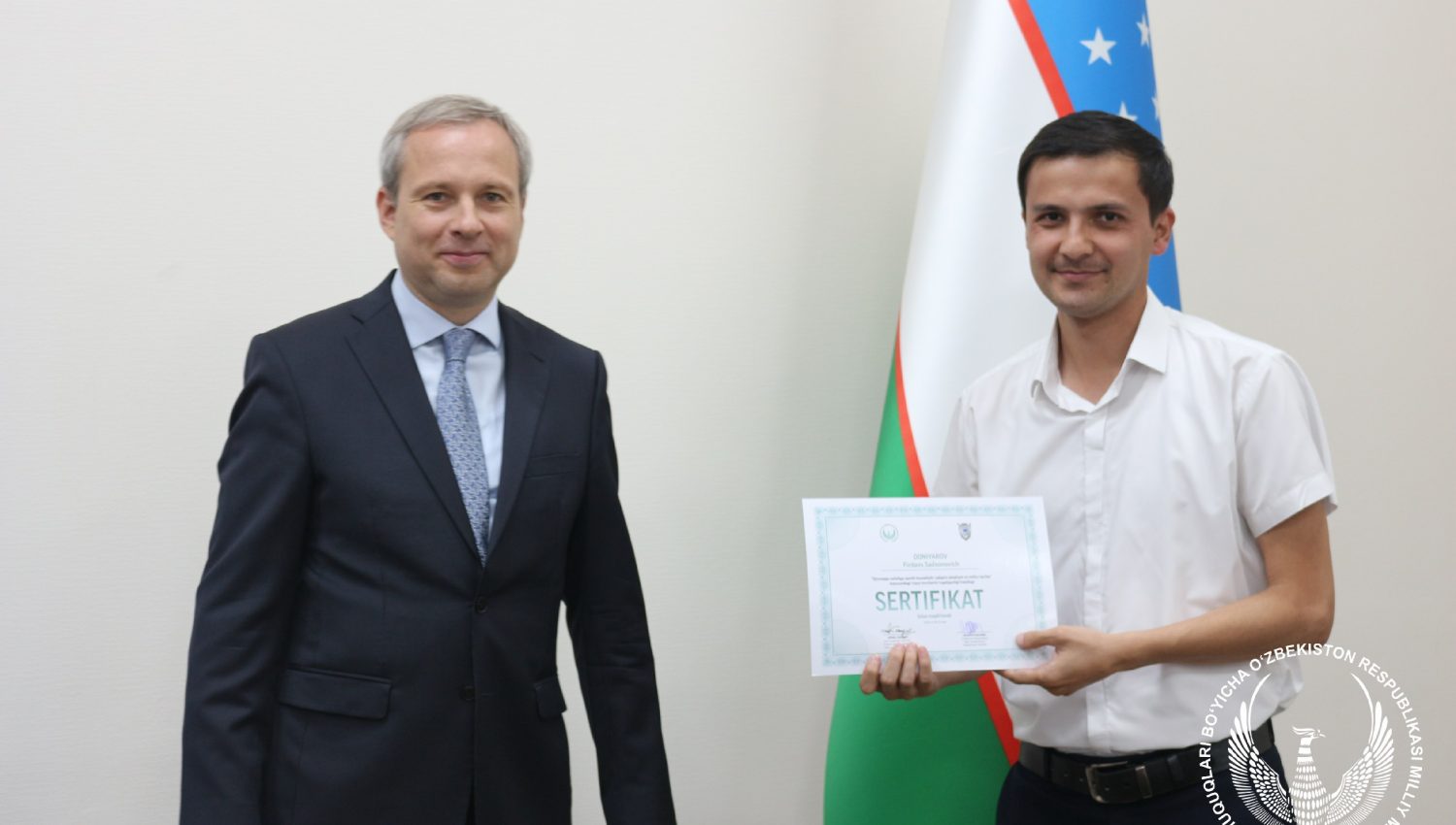 Қийноққа қарши курашиш бўйича ўқув курси тингловчиларига сертификатлар топширилди