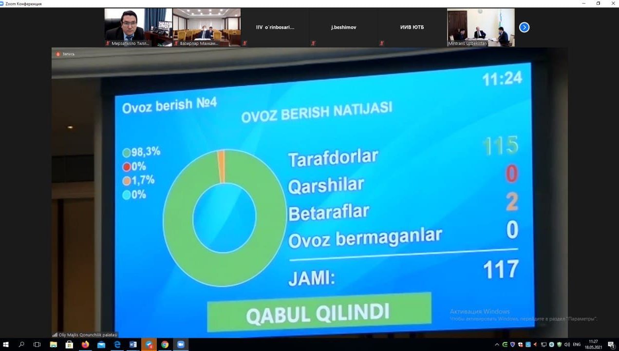 Ногиронлар ҳуқуқлари тўғрисидаги халқаро конвенцияни ратификация қилиш ҳақидаги қонун лойиҳаси маъқулланди