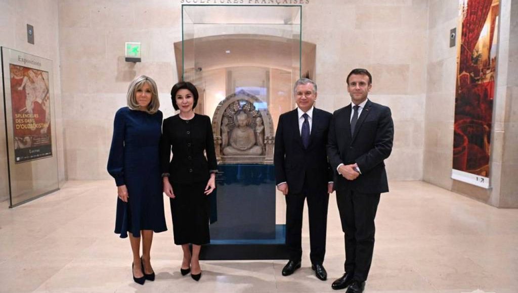 Uzbekistan, France Presidents open the exhibition “The Splendours of Uzbekistan’s Oases. At the Crossroads of Caravan Routes”