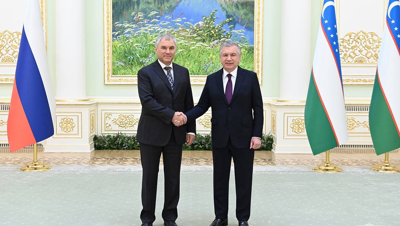 Президент Республики Узбекистан провел встречу с Председателем Государственной Думы России