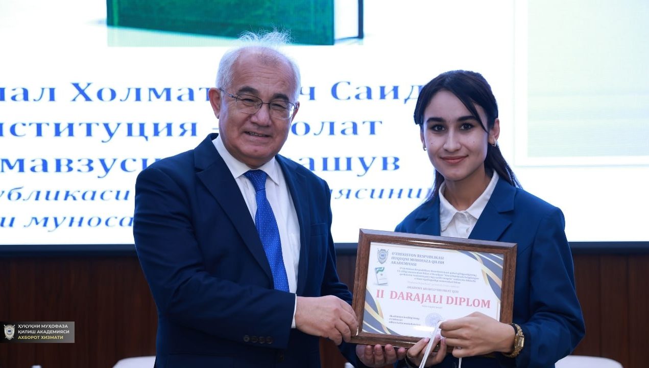 Konstitutsiya – adolat tantanasi: Akademiyada talabalarning  akademik bilan uchrashuvi o‘tkazildi