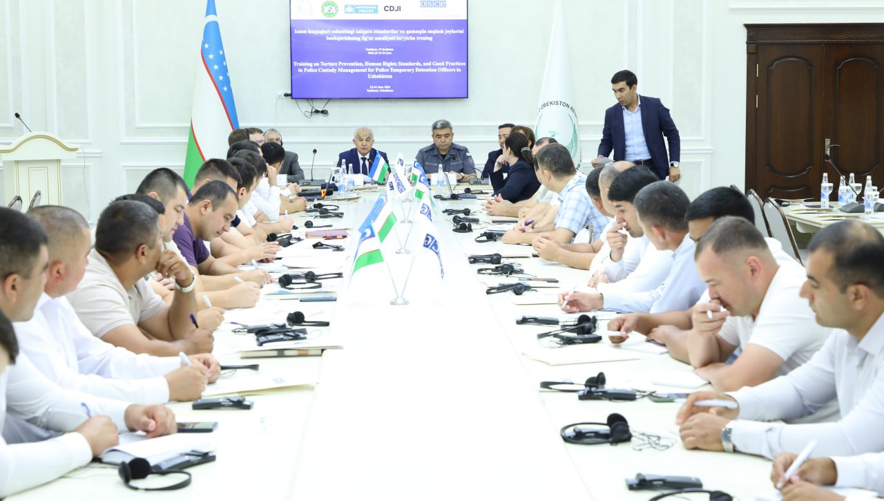 Inson huquqlari sohasidagi xalqaro standartlar va qamoqda saqlash joylarini boshqarish: uch kunlik trening