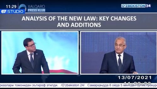 Халқаро пресс-клубнинг "Янги қонун таҳлил: асосий ўзгариш ва қўшимчалар” мавзусидаги сессияси