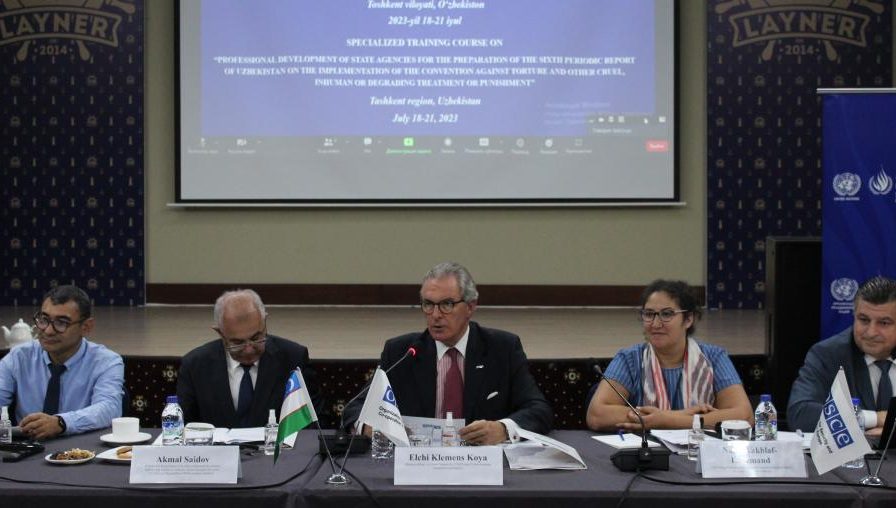 OSCE organizes a specialized training for the preparation of the sixth periodic report of Uzbekistan on the implementation of the UN Convention against Torture