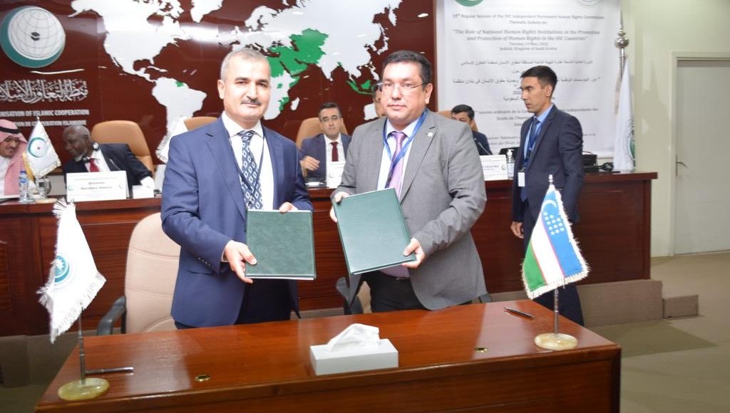 OIC-IPHRC signed MoUs of technical cooperation with Human Rights Commission in KSA and Uzbek National Centre for Human Rights to undertake joint activities of mutual interest and strengthen institutional capacities. 