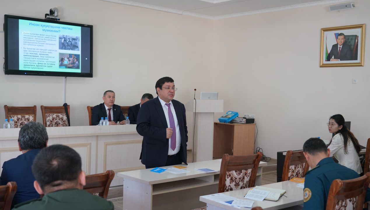 Қийноққа қарши кураш бўйича навбатдаги ўқув машғулотлари Нукусда ўтказилди