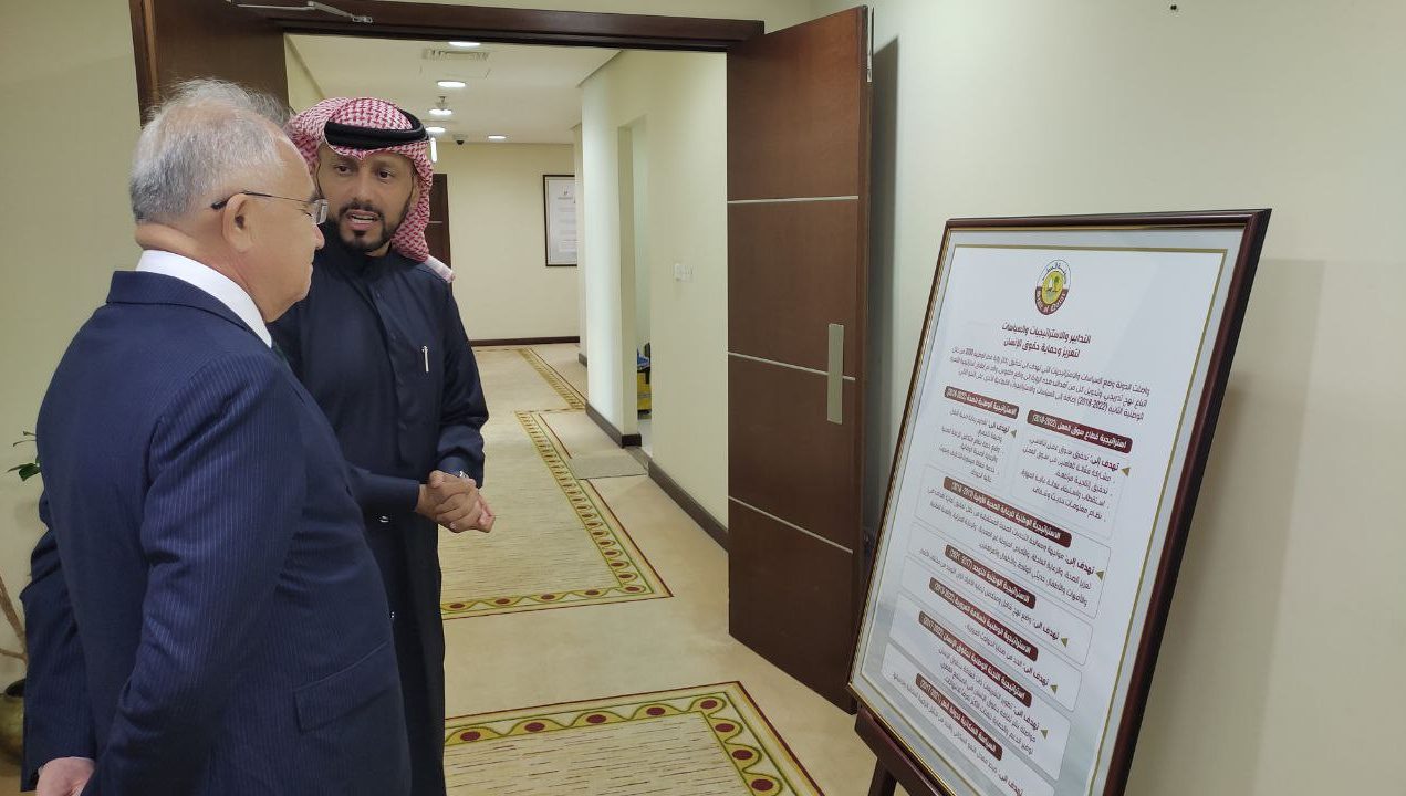 There was a meeting with the director of the Human Rights Department of the Ministry of Foreign Affairs in Qatar