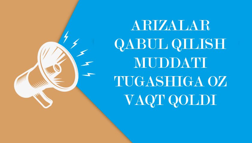 Аризалар қабул қилиш муддати тугашига оз вақт қолди