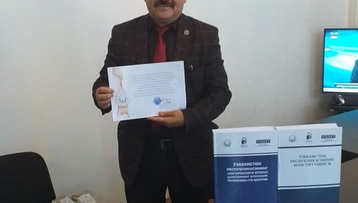 Брайл ёзувидаги ҳуқуқий нашрлар “Китобхонлик ҳафталиги” доирасида беғараз тарқатилди