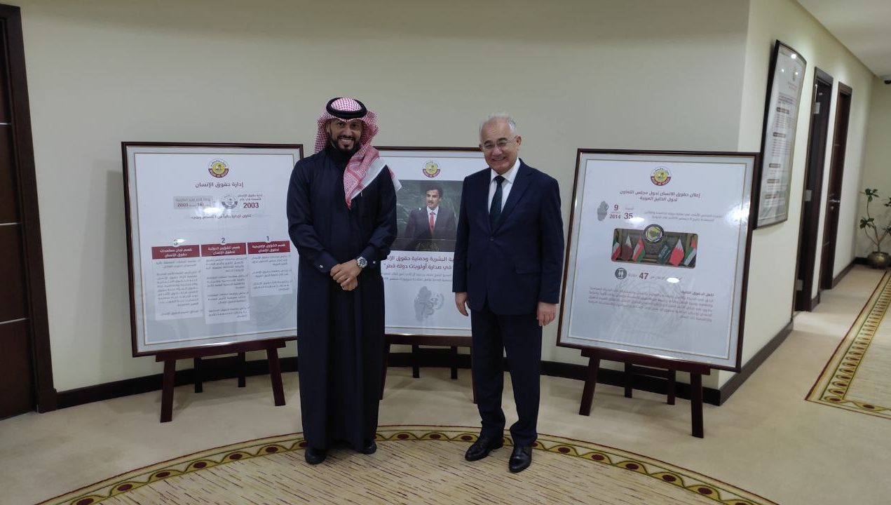 There was a meeting with the director of the Human Rights Department of the Ministry of Foreign Affairs in Qatar