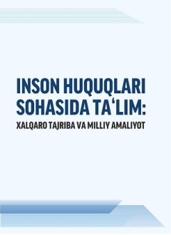 Education in the field of human rights. International and national practice