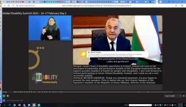 Akmal Saidovning Nogironlik muammolari bo‘yicha ikkinchi Global sammitda so‘zlagan nutqi: videolavha