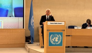 The representative of Uzbekistan gave a speech at the 55th session of the UN Council