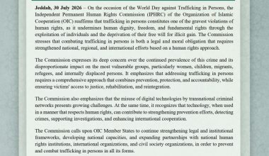 OIC-IPHRC Reaffirms Commitment to Combating Trafficking in Persons and Protecting Victims
