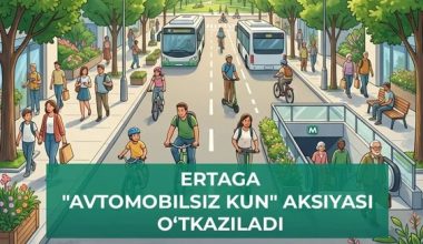 Эртага – навбатдаги «Автомобилсиз кун» акцияси