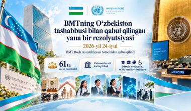 БМТнинг Ўзбекистон ташаббуси билан қабул қилинган яна бир резолюцияси