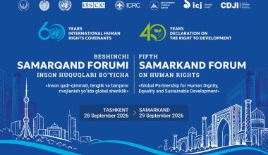 Intensive preparations are underway for the 5th Samarkand Forum on Human Rights