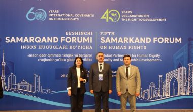 The 5th Samarkand Forum on Human Rights is being held