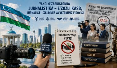 Янги Ўзбекистонда журналистика – эъзозли касб, журналист – халқимиз ва Ватанимиз фидойиси
