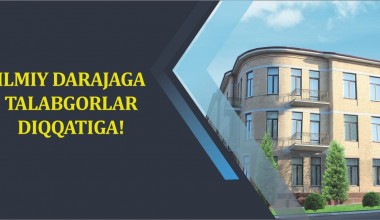 Национальный центр Республики Узбекистан по правам человека объявляет прием в стажерство-исследовательство, базовую докторантуру (PhD) и докторантуру (DSC) по специальности  12.00.13 – “Права человека”