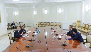 А.Саидов Япониянинг Ўзбекистондаги Фавқулодда ва мухтор элчиси билан учрашди
