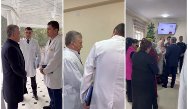 Президент Гулистондаги газ портлашида жабрланганлар ҳолидан хабар олди