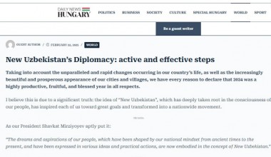 New Uzbekistan’s Diplomacy: active and effective steps