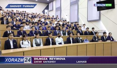 "Инсон ҳуқуқлари ҳафталиги" доирасида жиноят ишлари бўйича Шовот туман суди ва фуқаролик ишлари бўйича Шовот туманлараро суди томонидан умумтаълим мактабида "Судья ва ёшлар" учрашуви ўтказилди