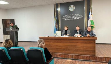 В  рамках недели, посвящённой защите прав человека в УКД УВД Бектемирского района прошел семинар, в котором приняли участие председатель Бектемирского районного суда по уголовным делам Э. Шамсутдинова и судья Ш. Амиров, прокурор данного района Т. Хусанов. 
